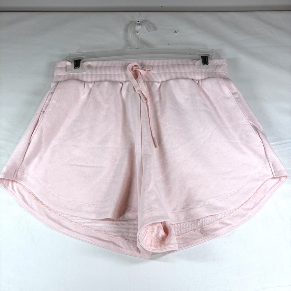 All in Motion Women Active Comfort Shorts Pink High Rise Fleece S 4-6 Athleisure - Picture 2 of 12